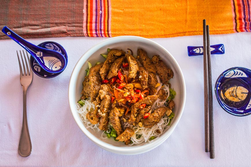 Vietnamesische Nudelgerichte