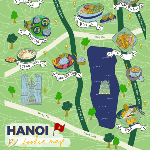 hanoi foodie map